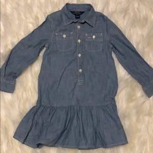 Girls Polo Ralph Lauren Denim Dress 5t